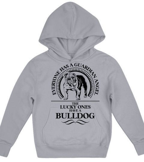 British Bulldog Guardian Angel Dog quote Kids Hoodie