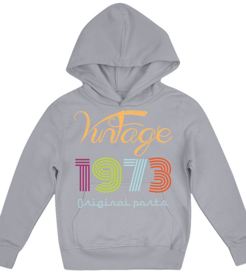 vintage 1973 t-shirt ladies Kids Hoodie