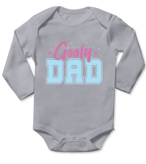 Goofy Dad Fathers Day Long Sleeve Baby One-Piece