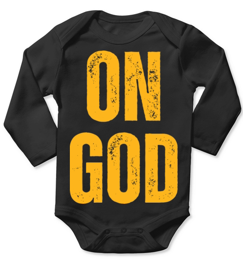 On God - Christian Quotes Inspirational Long Sleeve Baby One-Piece