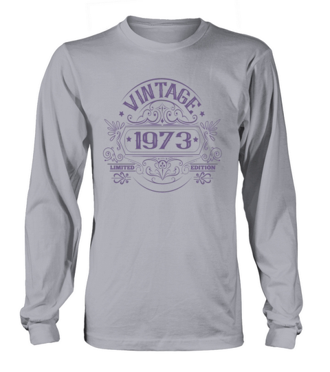Vintage 1973 birthday vintage Long sleeved Unisex