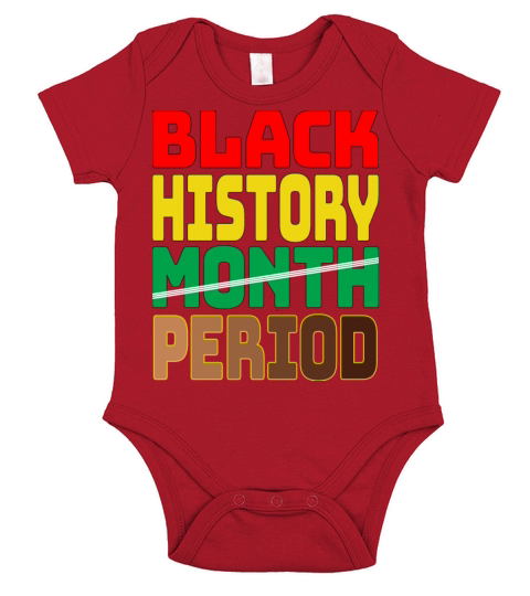 African American Women Black History Month Period Short Sleeve Baby One-Piece