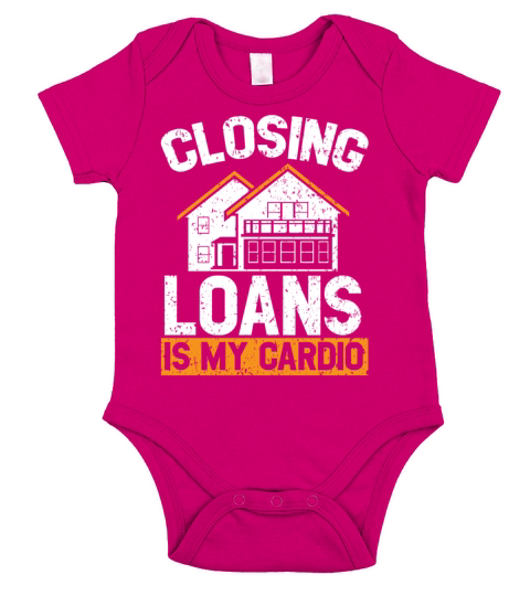 Closing Loans Is My Cardio Mortgage Loan Officer Short Sleeve Baby One-Piece