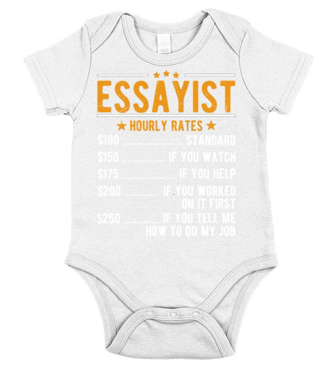 Essayist Hourly Rates Short Sleeve Baby One-Piece