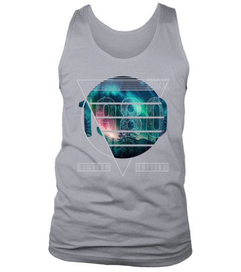 Limited Edition 1980 June Birthday Polar Lights Tank Top Unisex