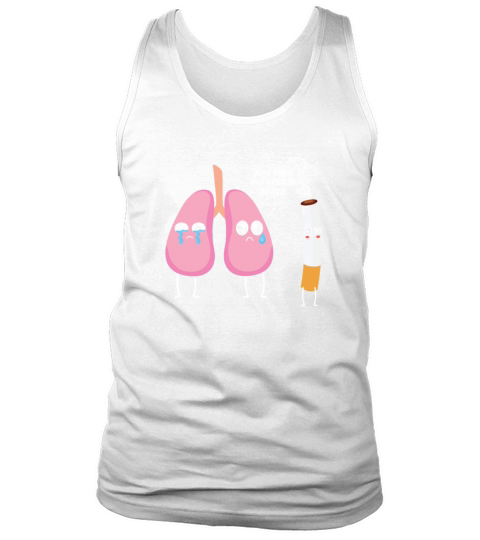 Lung Cigar Stop Smoking Support Lung Cancer Tank Top Unisex