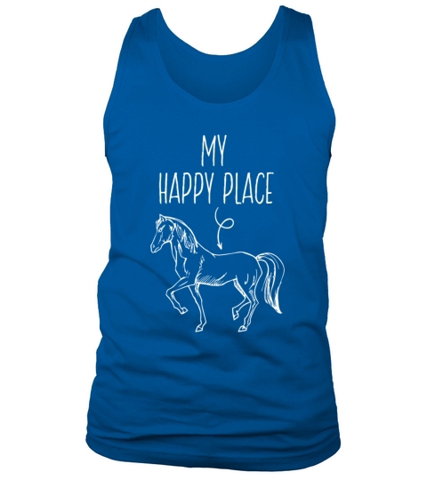 My Happy Place Horse Lover Gifts Horseback Ridingr Tank Top Unisex