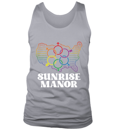 Sunrise Manor Pride Flag Pride Month LGBTQ Flag Tank Top Unisex