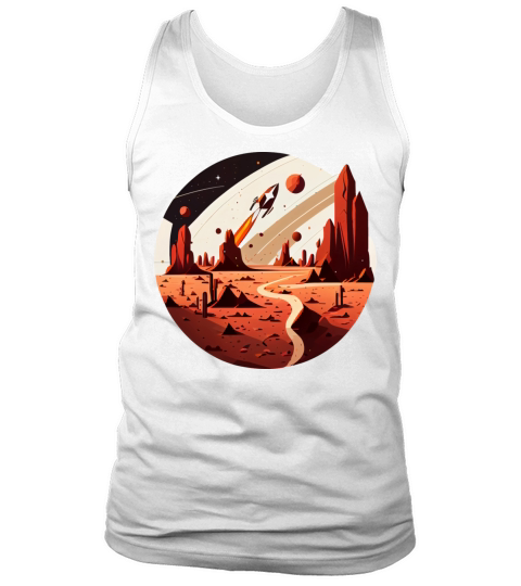 Vintage Space Science Mars Fiction Geek Solar Tank Top Unisex