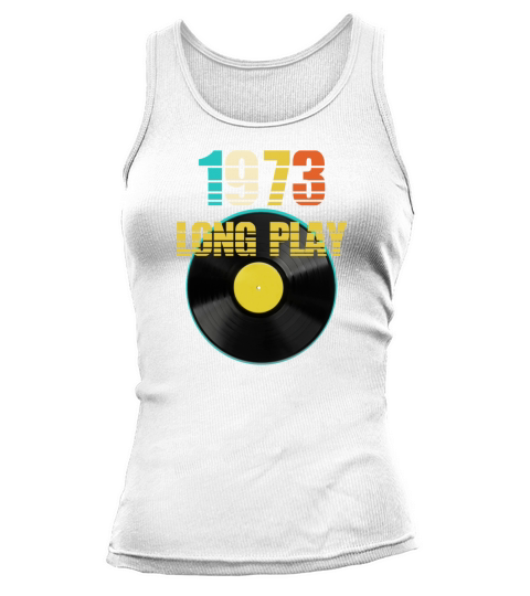 1973 Long Play Record Reto 50th Birthday Gift Tank top Woman