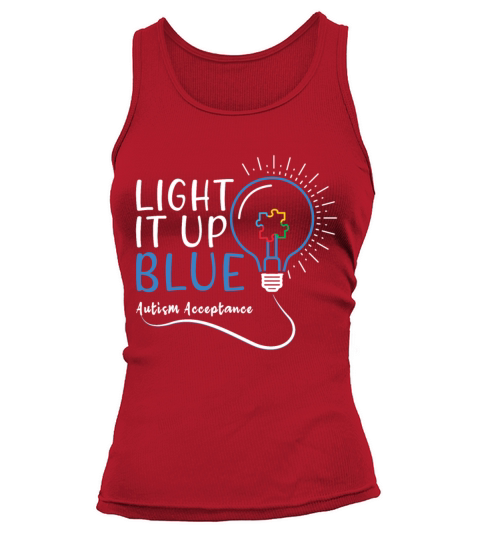 Acceptance Light April Blue For Autism Awareness Tank top Woman