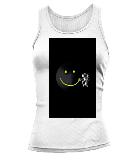 Astronaut Paint Smile Tank top Woman