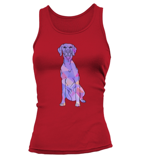 Colorful Weimaraner Tank top Woman