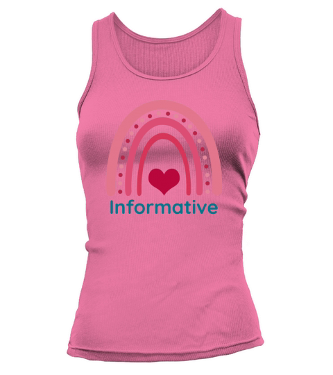 Informative Viva Magenta Boho Rainbow Tank top Woman