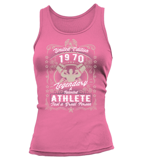 Vintage 1970 Fitness Birthday Gift Sport Hobby Tank top Woman