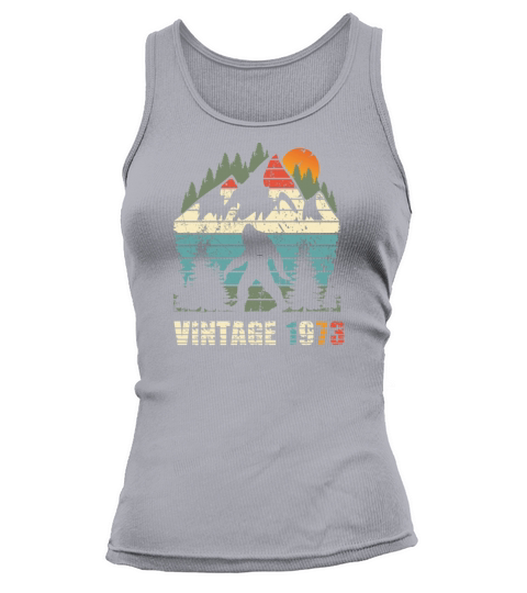 vintage 1973 yeti funny 50th birthday shirt Tank top Woman