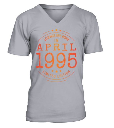 Birthday April 1995 Limited Edition Vintage Legend V-Neck T-shirt