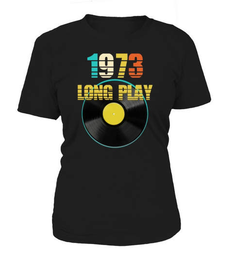 1973 Long Play Record Reto 50th Birthday Gift Women's T-Shirt