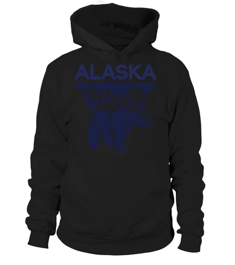alaska bear vintage Hoodie Unisex