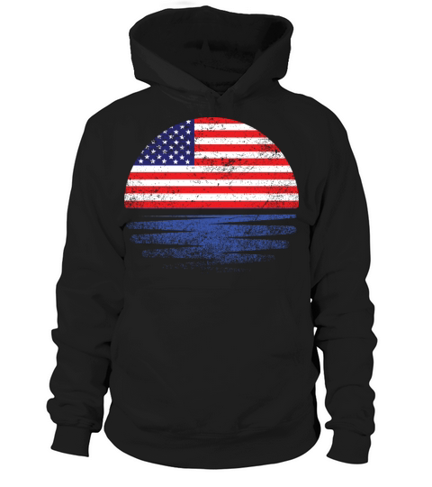 Vintage American Sunset Hoodie Unisex