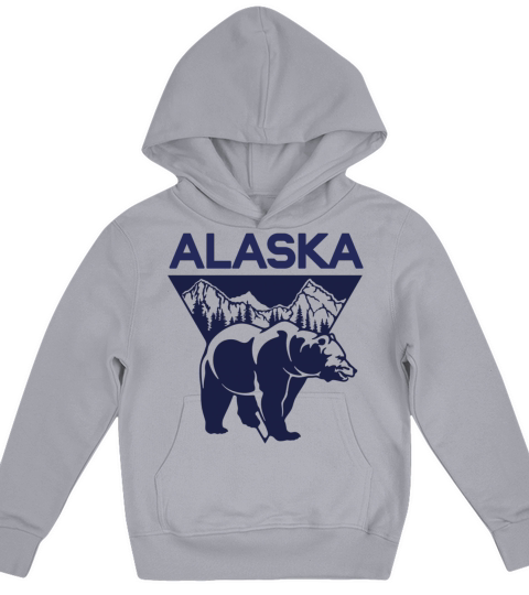 alaska bear vintage Kids Hoodie