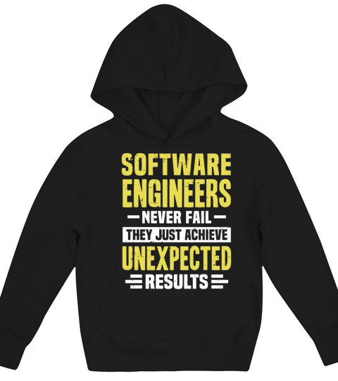 Software Engineer Engineering Funny Design Never F Kids Hoodie