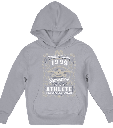 Vintage 1999 Swimmer Birthday Gift Sport Hobby Kids Hoodie