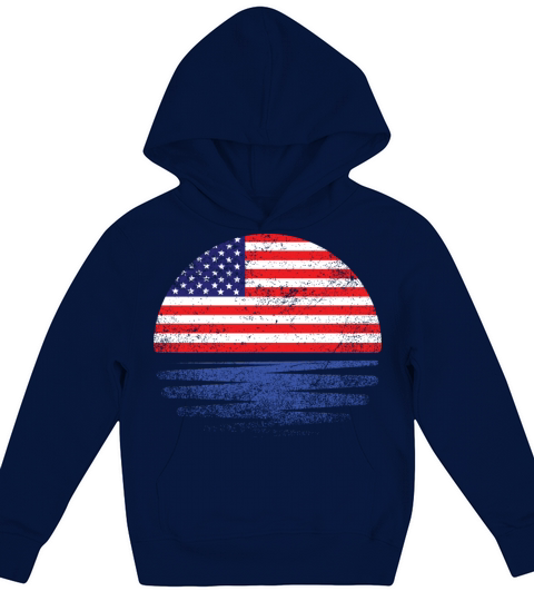 Vintage American Sunset Kids Hoodie