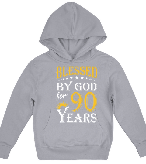 Vintage by God for 90 years Happy 90th Birthday Kids Hoodie