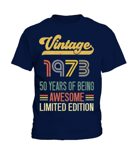 50 Year Old Gifts Vintage 1972 Limited Edition Kids T-Shirt