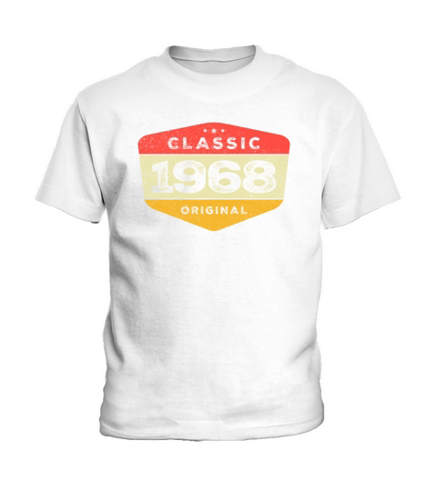 Classic 1968 55 Birthday Vintage Kids T-Shirt