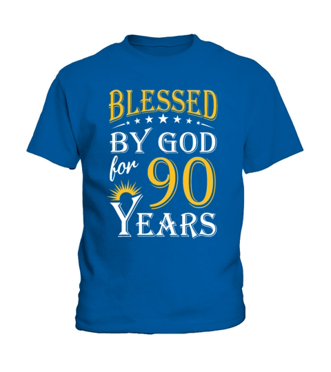 Vintage by God for 90 years Happy 90th Birthday Kids T-Shirt