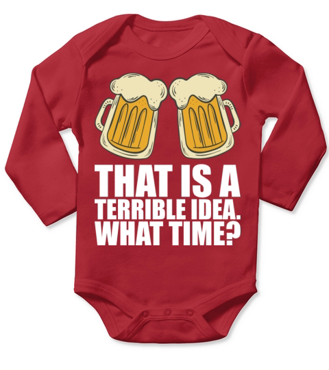 Beer Brewery Long Sleeve Baby One-Piece