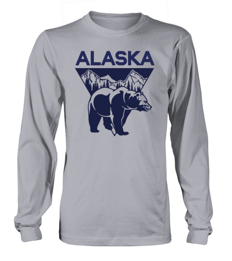 alaska bear vintage Long sleeved Unisex