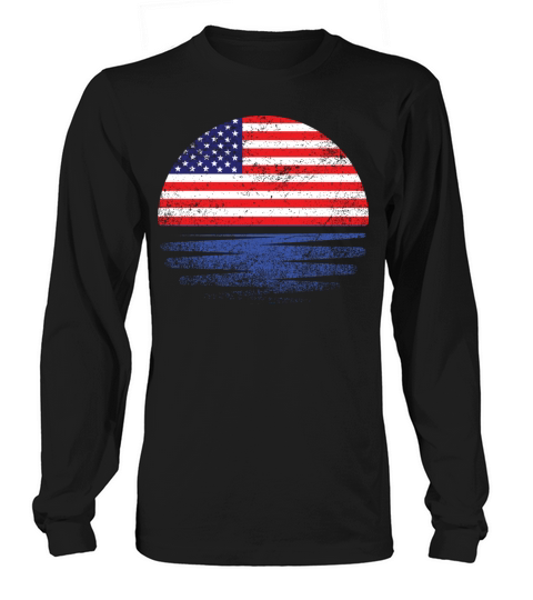 Vintage American Sunset Long sleeved Unisex