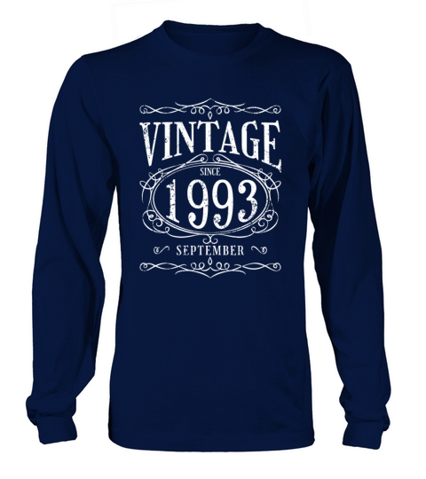 Vintage since September 1993 - Birthday Present Long sleeved Unisex