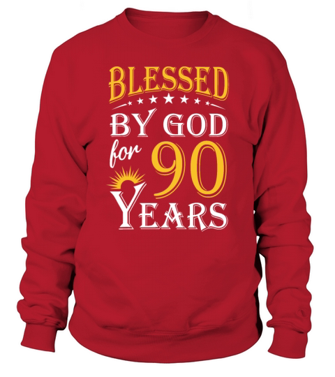 Vintage by God for 90 years Happy 90th Birthday Sweatshirt Unisex
