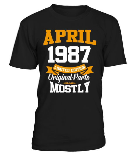April 1987 Vintage Birthday Present T-Shirt Unisex