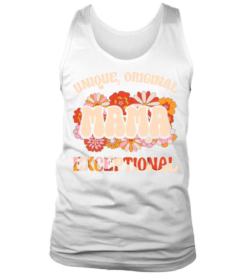 Floral Mom Unique Original Exceptional Mama Tank Top Unisex