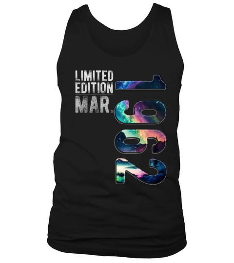 Limited Edition 1962 March Birthday Polar Lights Tank Top Unisex