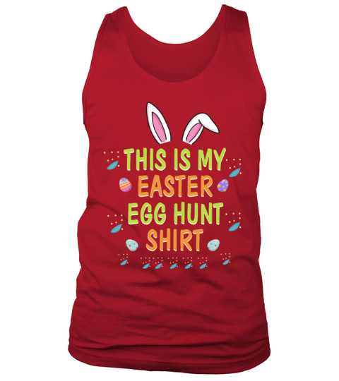 This Is My Easter Egg Hunt Funny Rabbit Face Squad Tank Top Unisex