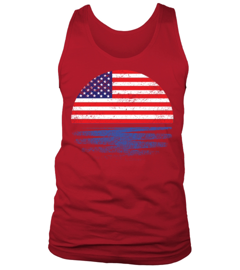 Vintage American Sunset Tank Top Unisex
