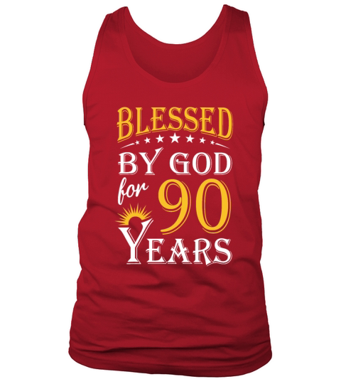 Vintage by God for 90 years Happy 90th Birthday Tank Top Unisex