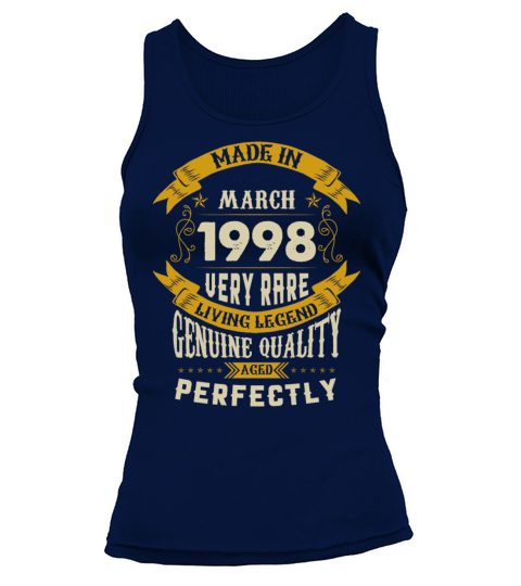 March 1998 Vintage Birthday Present Tank top Woman