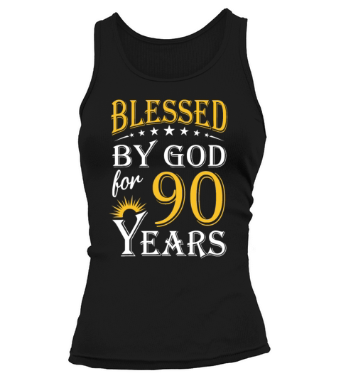 Vintage by God for 90 years Happy 90th Birthday Tank top Woman