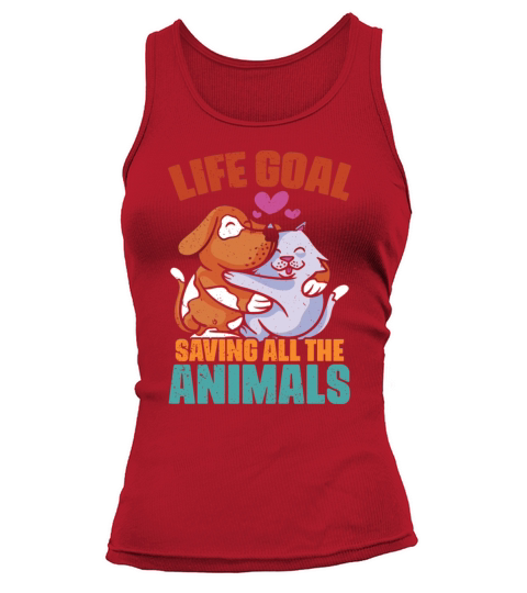 Vintage Life Goal Save All The Animals For Vet Med Tank top Woman