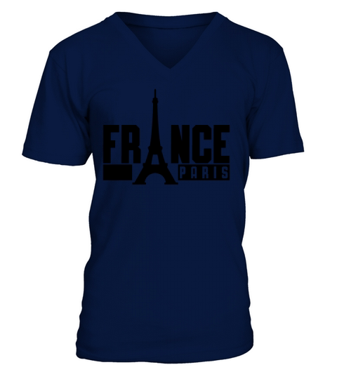 Eiffel Tower Paris France V-Neck T-shirt