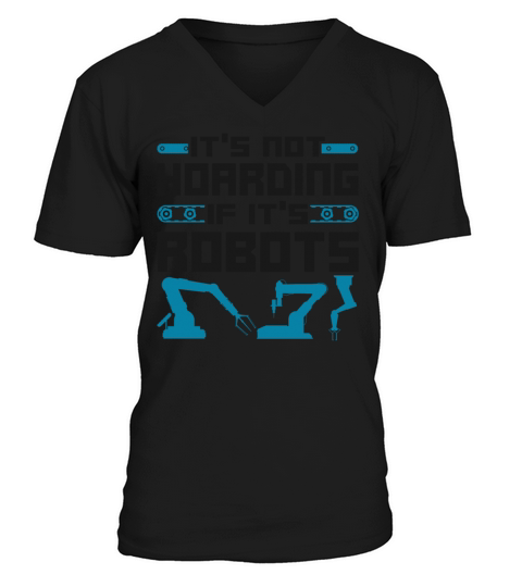 Robot Robotics Engineer Vintage V-Neck T-shirt