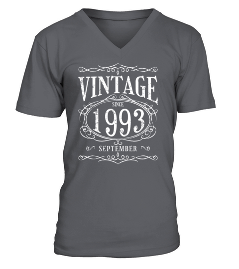 Vintage since September 1993 - Birthday Present V-Neck T-shirt