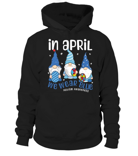 April Wear Blue Puzzle Autism Awareness Day Hoodie Unisex